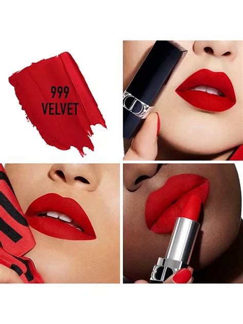 dior rouge 999 velvet